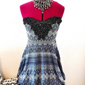 Free People Dress, Strapless Minidress, Size Small